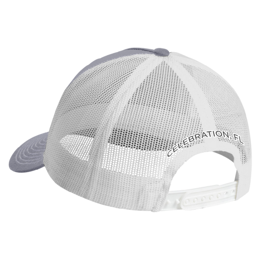 Leather Logo Mesh Hat