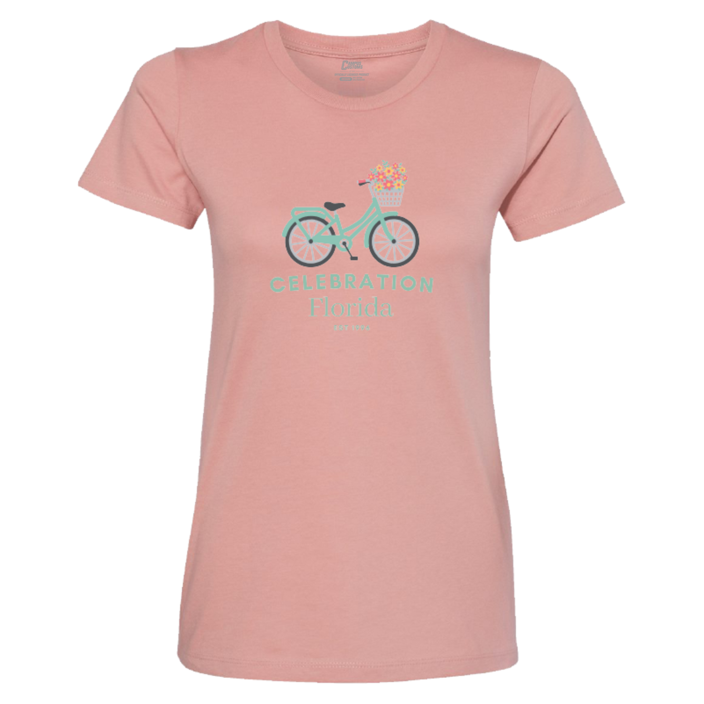 Ladies Celebration Floral Bike Tee