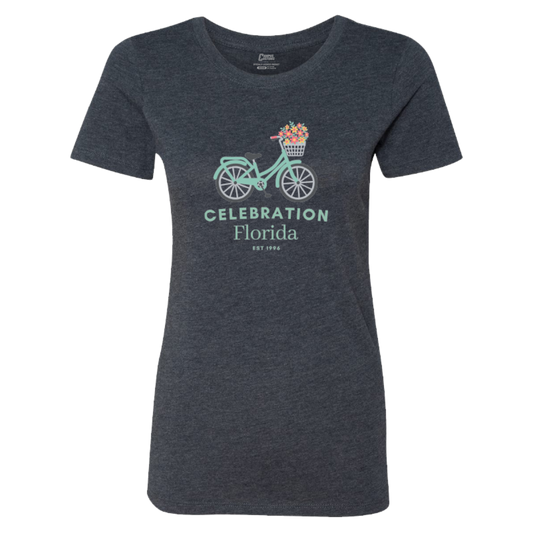 Ladies Celebration Floral Bike Tee