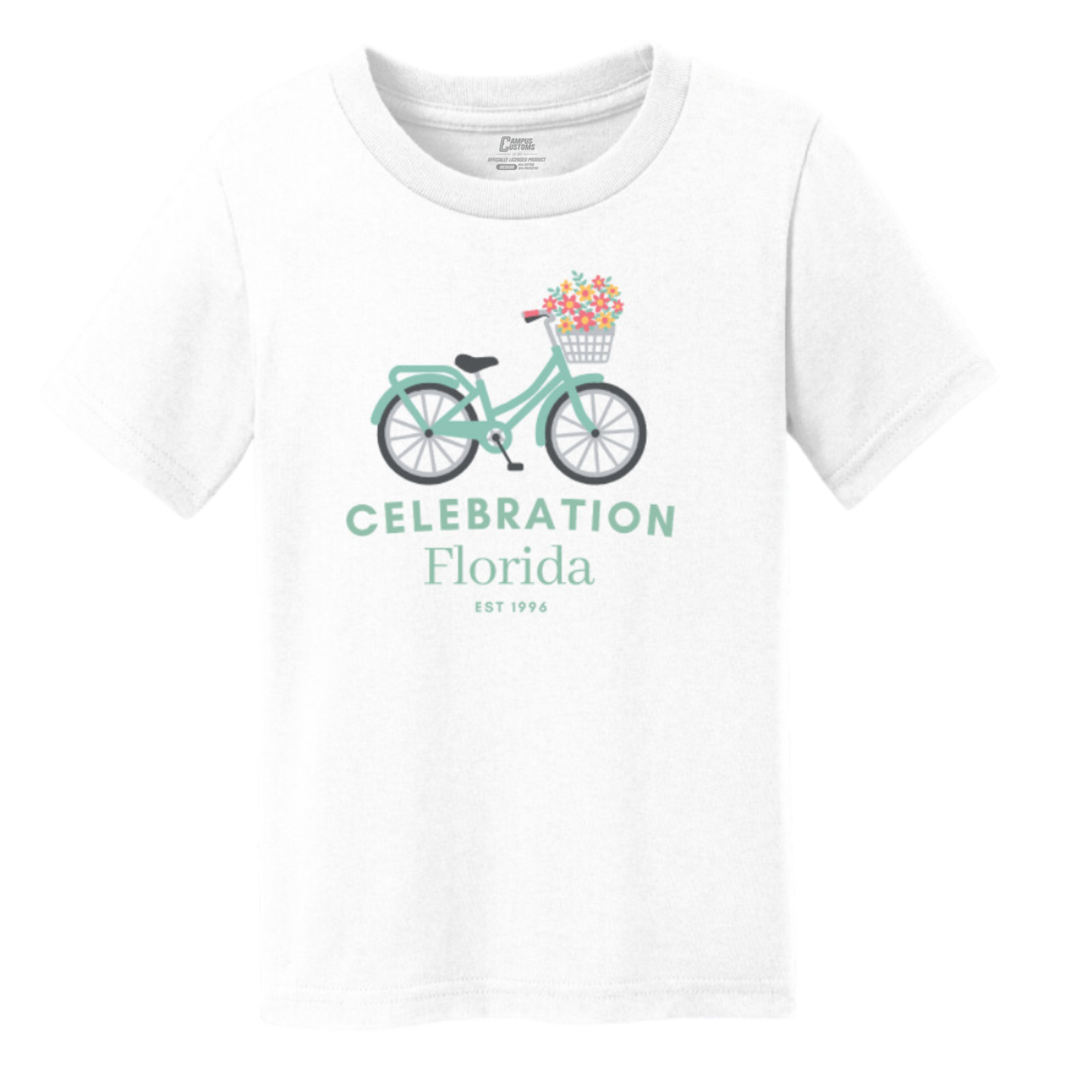 Toddler Celebration Floral Bike Tee