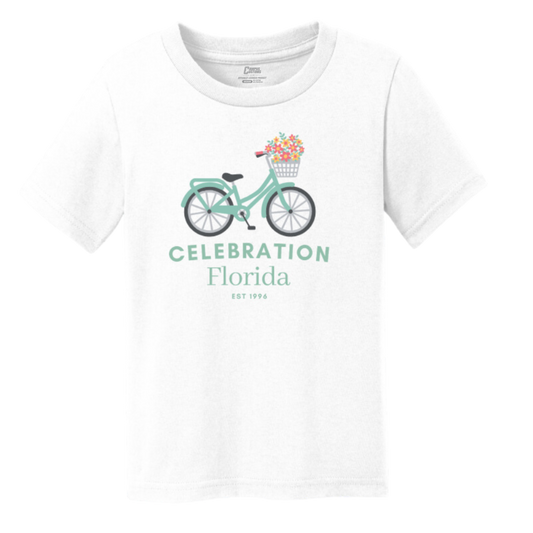 Toddler Celebration Floral Bike Tee
