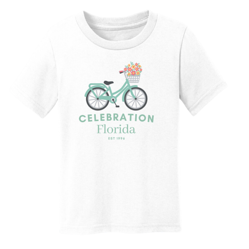 Toddler Celebration Floral Bike Tee