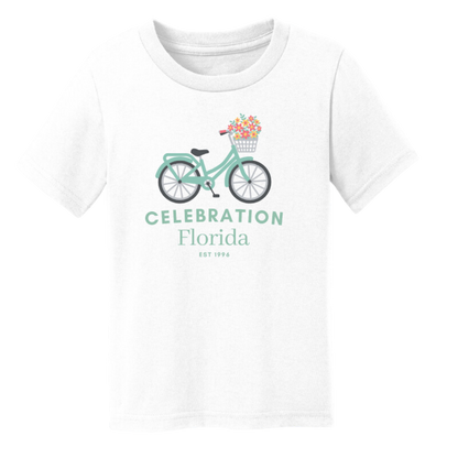 Toddler Celebration Floral Bike Tee