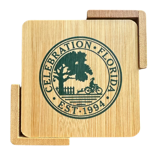 Bamboo Coaster Set