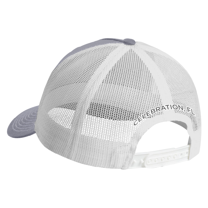 Leather Logo Mesh Hat