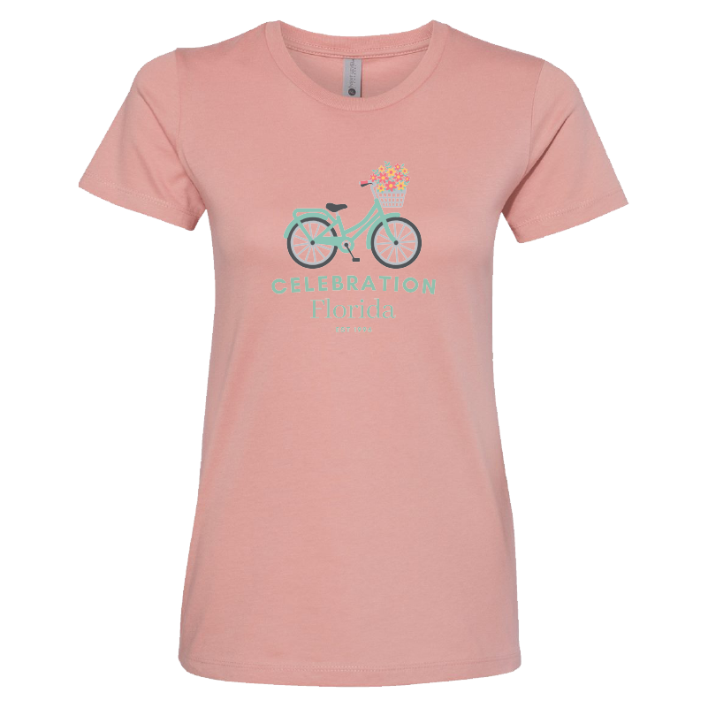 Ladies Celebration Floral Bike Tee