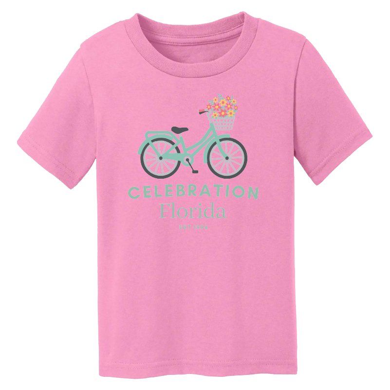 Toddler Celebration Floral Bike Tee