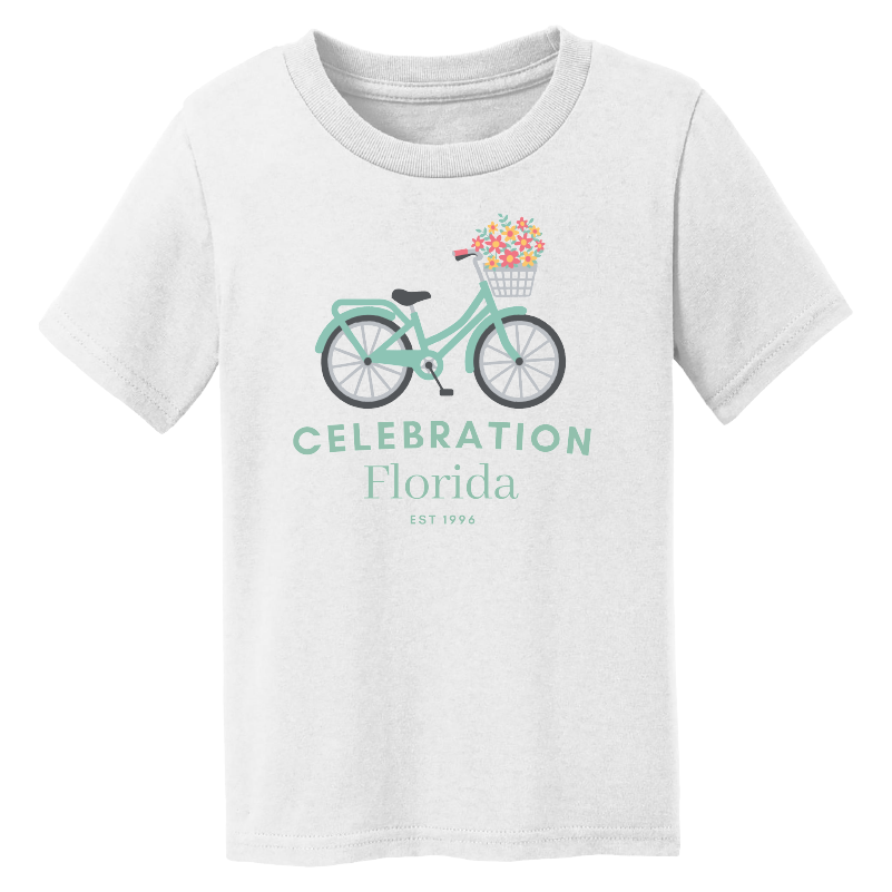 Toddler Celebration Floral Bike Tee