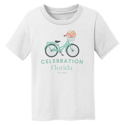 Toddler Celebration Floral Bike Tee