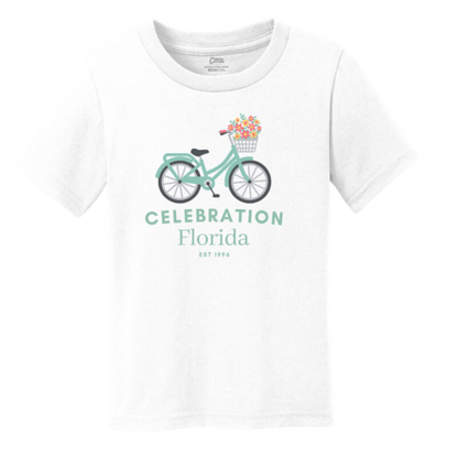 Toddler Celebration Floral Bike Tee