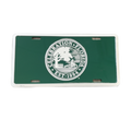 Green license plate with circle Celebration, FL logo